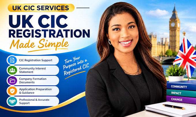 help with UK cic registration, community interest statement and documents