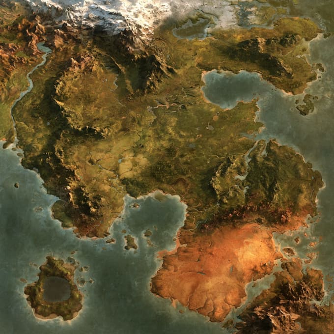 create a stunning custom fantasy map for your fictional world