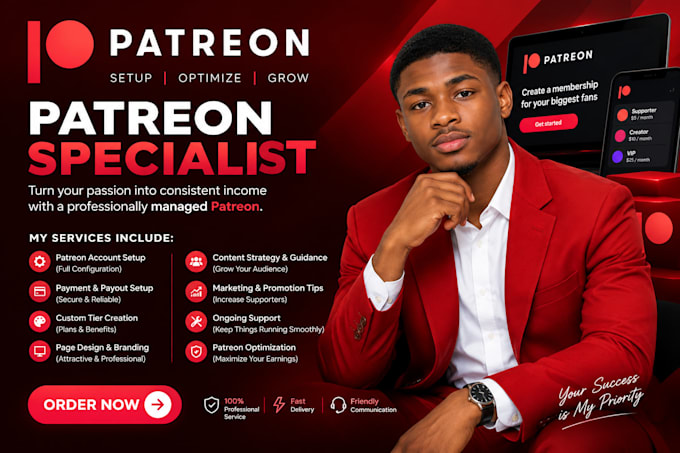 professionally setup and optimize your patreon page