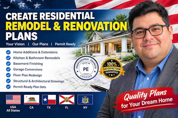 create residential remodel and renovation plans