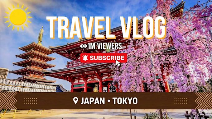 do viral travel vlog youtube thumbnail design
