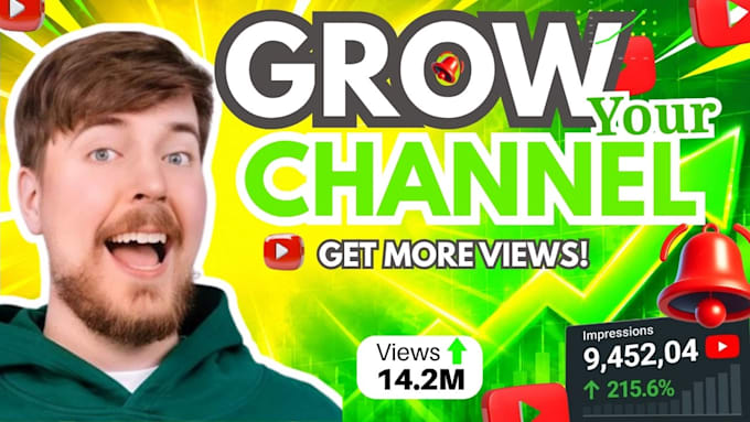 design high CTR youtube thumbnails for more views
