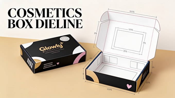 create cosmetics box artwork print ready prepress dieline preparation setup