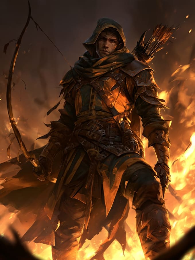 draw dnd character illustration