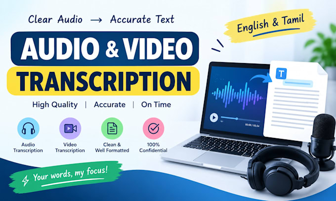 accurately transcribe audio and video files