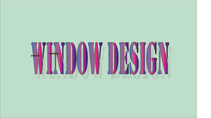 design a modern storefront window graphic