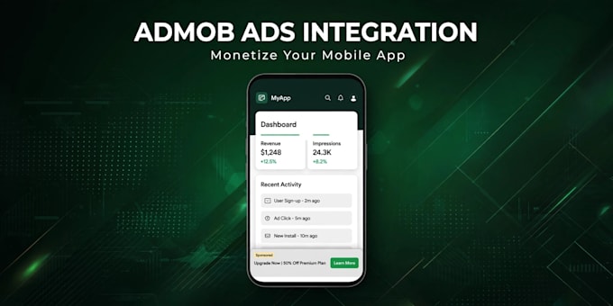 integrate google admob ads into your android or ios app