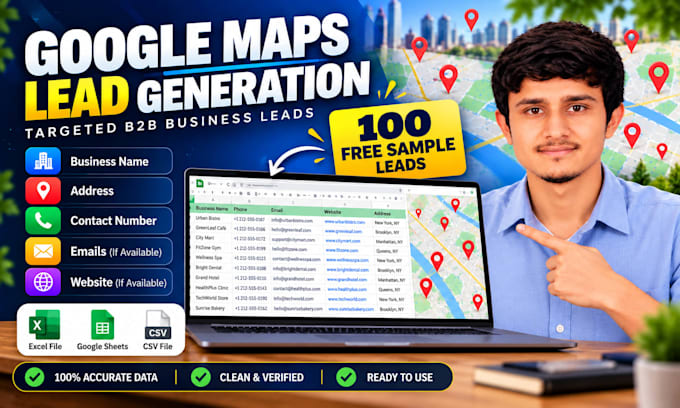 scrape google maps for b2b lead generation