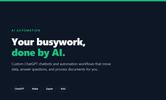 build a custom chatgpt ai chatbot or automation workflow