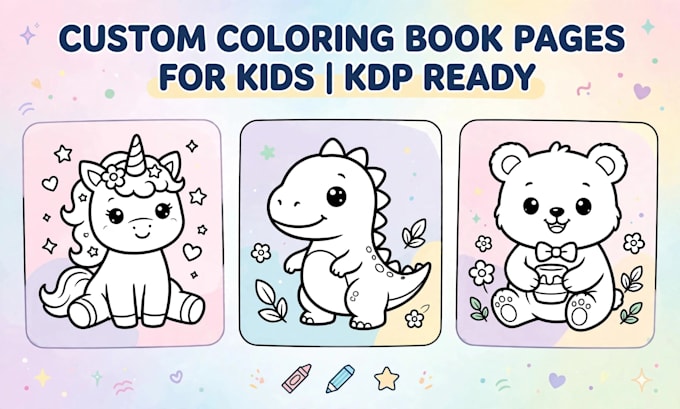 create custom colouring book pages for kids kdp already