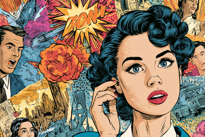 comic book illustration with comic book illustrator