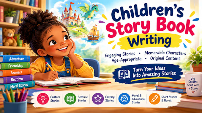 be your children engaging story book writer for kid moral