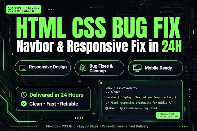 fix html css bugs and responsive navbar hide show toggle issue