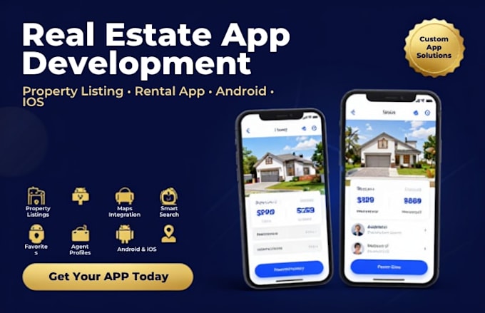 develop a real estate video app, property listing app, and rental app