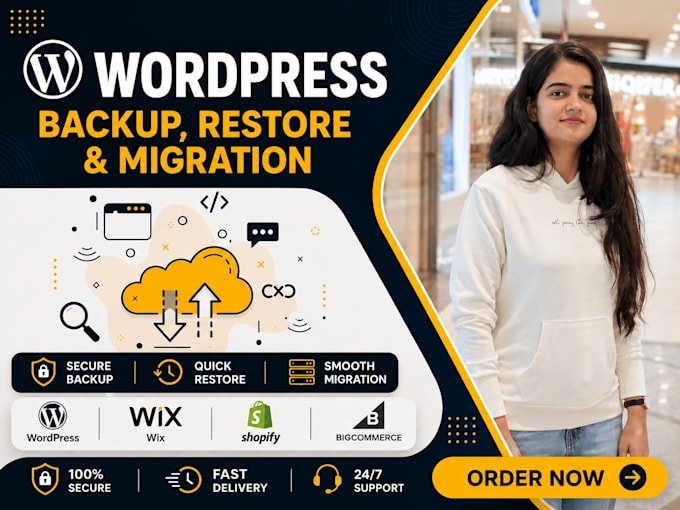 do wordpress backup, restore and website migration