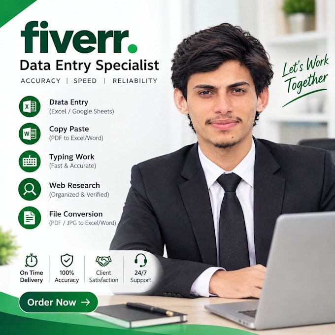 do data entry, copy paste, web research and excel data entry