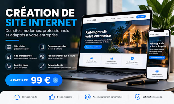 site internet professionnel et moderne pour votre entreprise