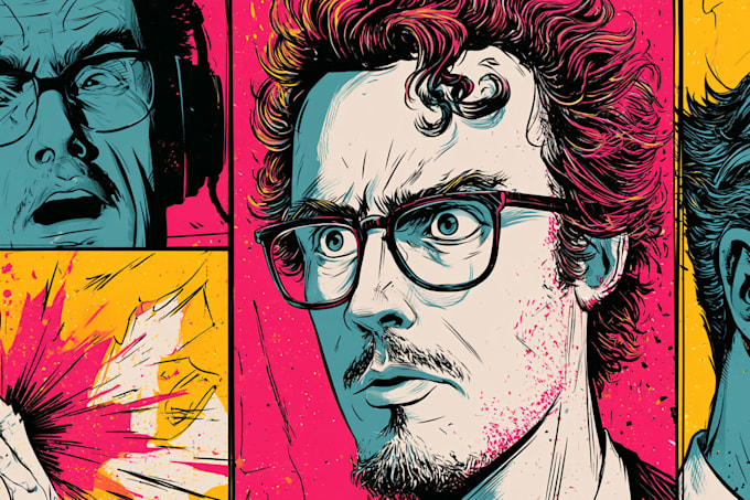 comic book illustration with comic book illustrator