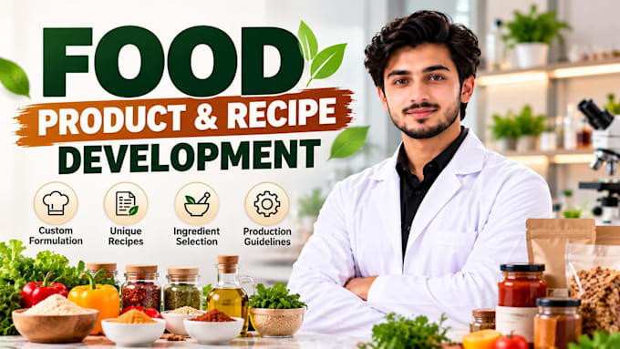 create food product formulation and recipe development