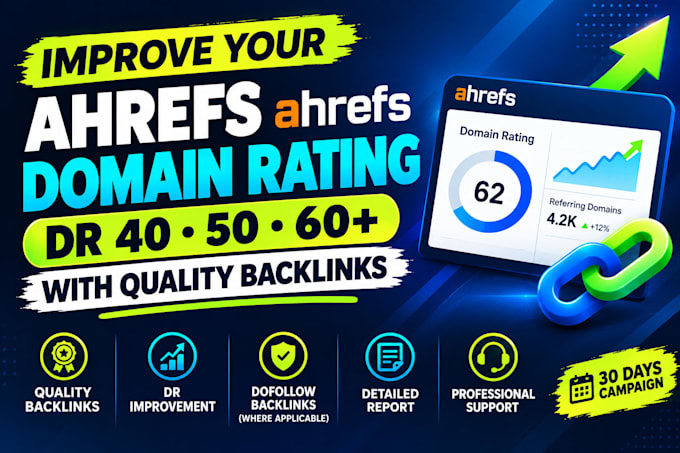improve your ahrefs DR 60 with quality backlinks