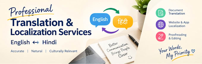 provide accurate hindi translation and localization services
