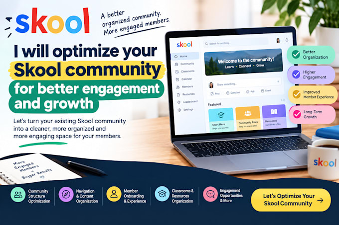 migrate online course to skool and organize it professionally