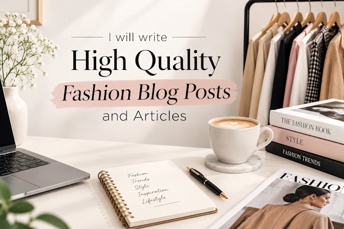 write high quality fashion blog posts and articles