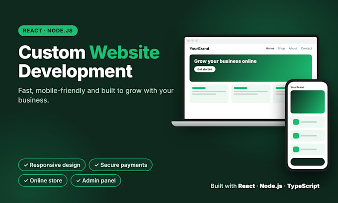 build a custom react website