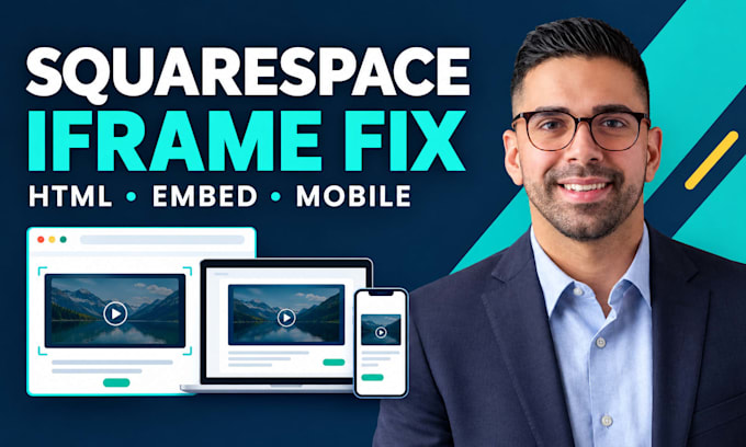 squarespace iframe fix, HTML embed, responsive widget, custom code, embed errors