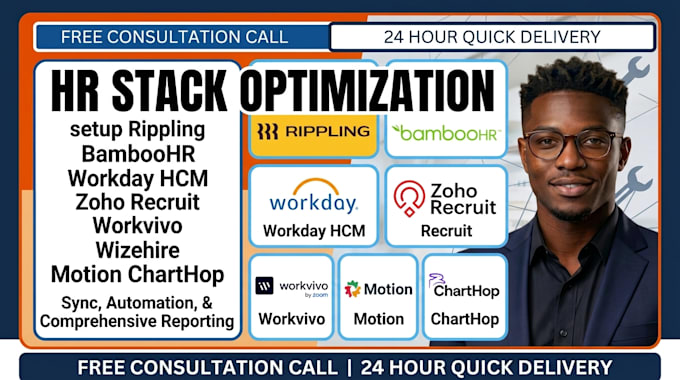 setup rippling bamboohr workday hcm zoho recruit workvivo wizehire motion chart