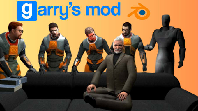 port custom 3d models as gmod playermodels, sfm and source engine