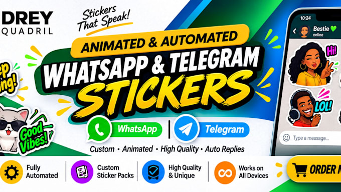 create custom animated whatsapp stickers for you