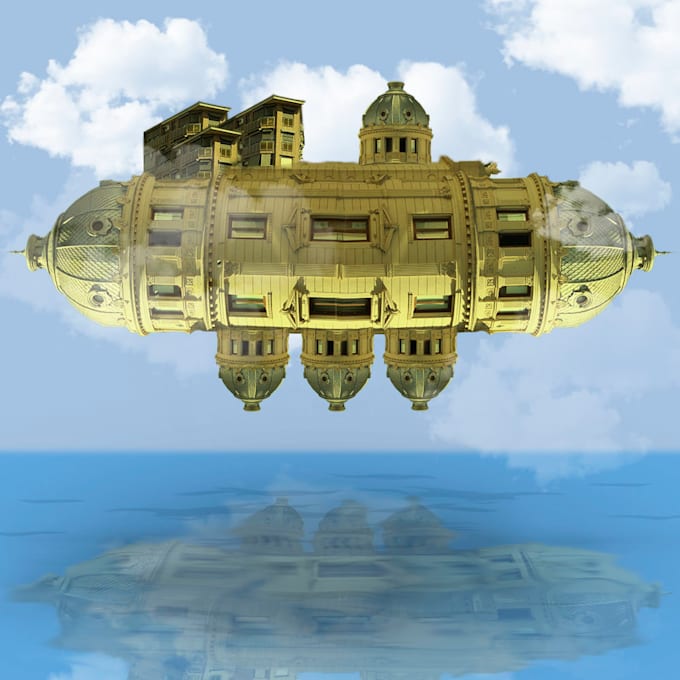 create a surreal and creative photo manipulation