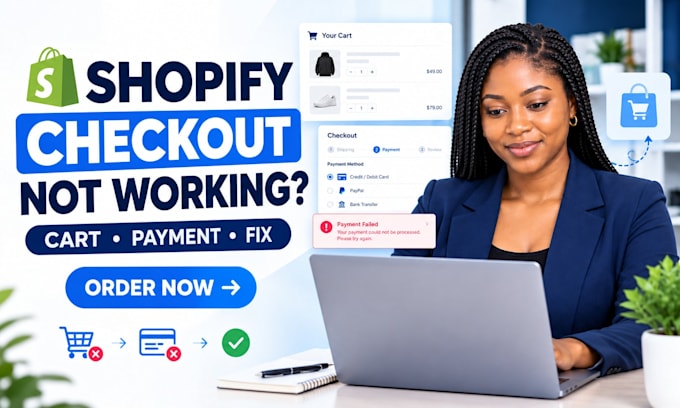 fix shopify checkout cart and payment errors