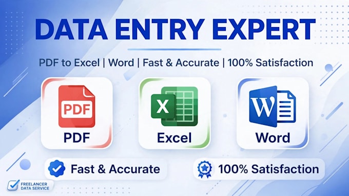 do accurate data entry typing and virtual assistant tasks