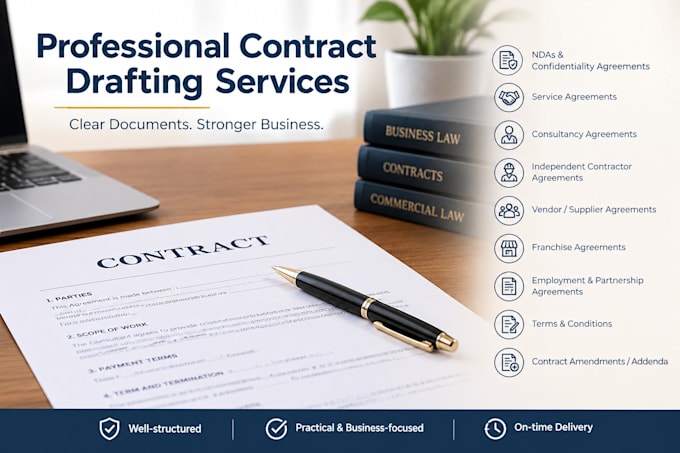 draft a simple and professional business contract