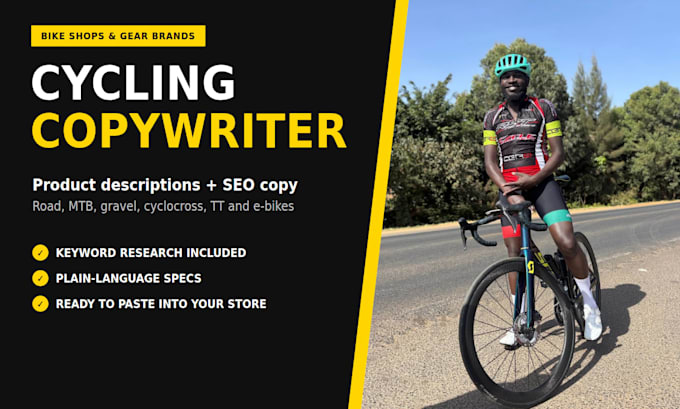 write SEO copy for cycling brands