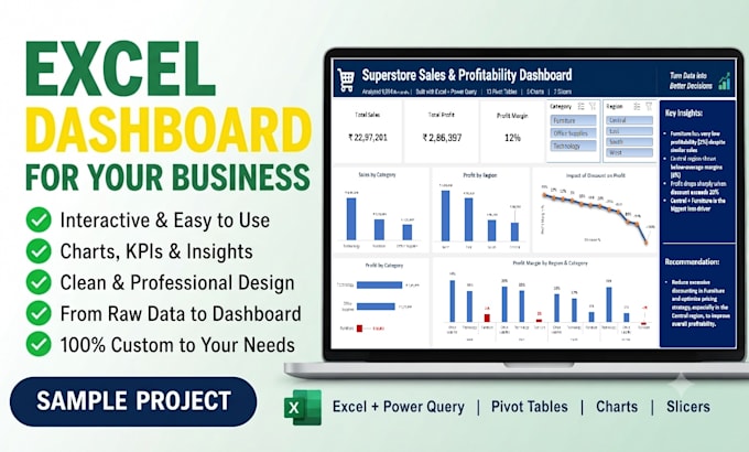create an interactive excel dashboard for your business