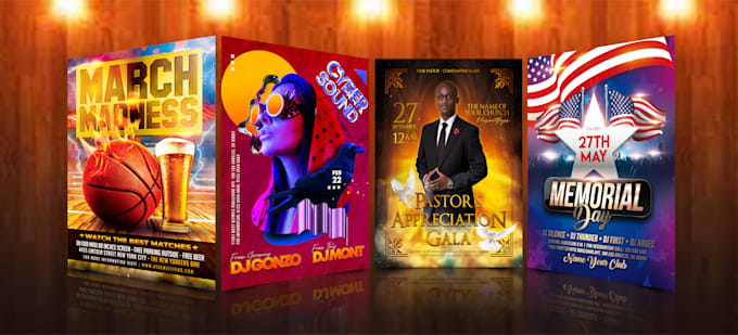 design any event flyer in 10 hours