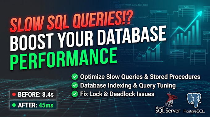 boost database performance in ms sql or postgresql