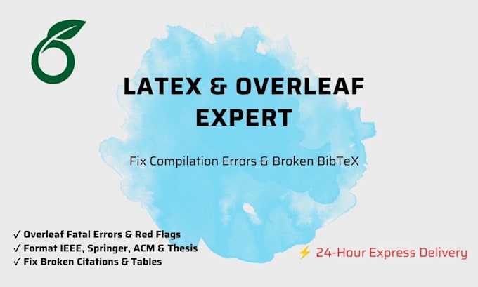 fix your overleaf latex compilation and bibtex errors