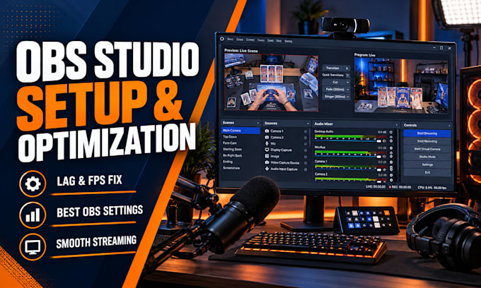 set up and optimize obs studio for smooth professional streaming