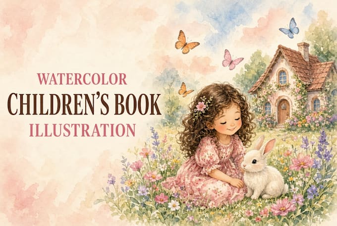 create beautiful watercolor illustrations for childrens books