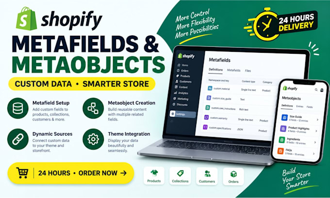 create the best shopify metafields and metaobjects for your store in 24 hours