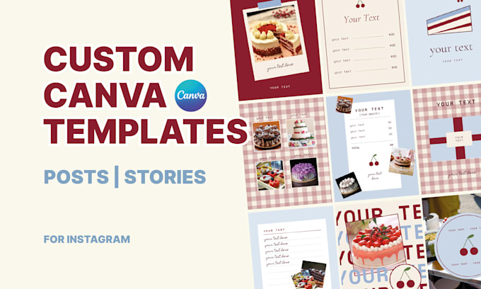 design custom canva templates for instagram