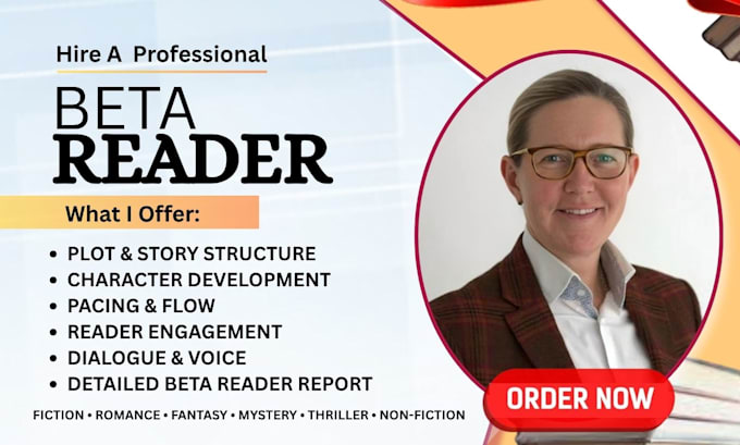 beta read your book or manuscript