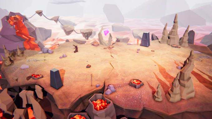 create 3d low poly game ready assets, models and environments for unity