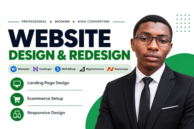 build webador website, design hostinger websites, shift4shop, bigcommerce