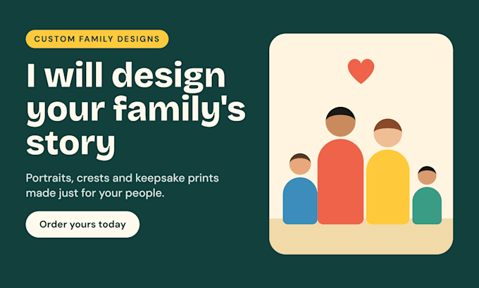 design simple image for your friends and family