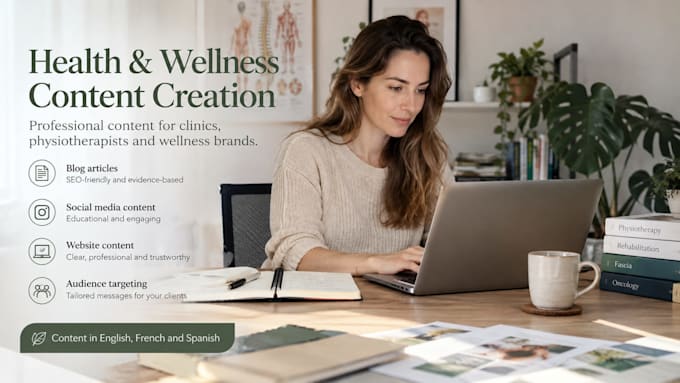create health and wellness content for your business